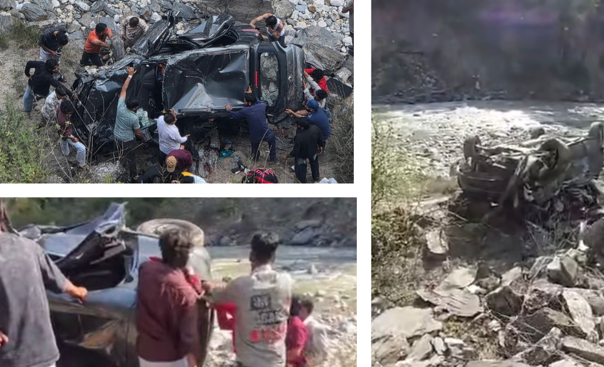 Three K*illed, Two Injured as Tourist Car Plunges into Parvati River Gorge in Kullu