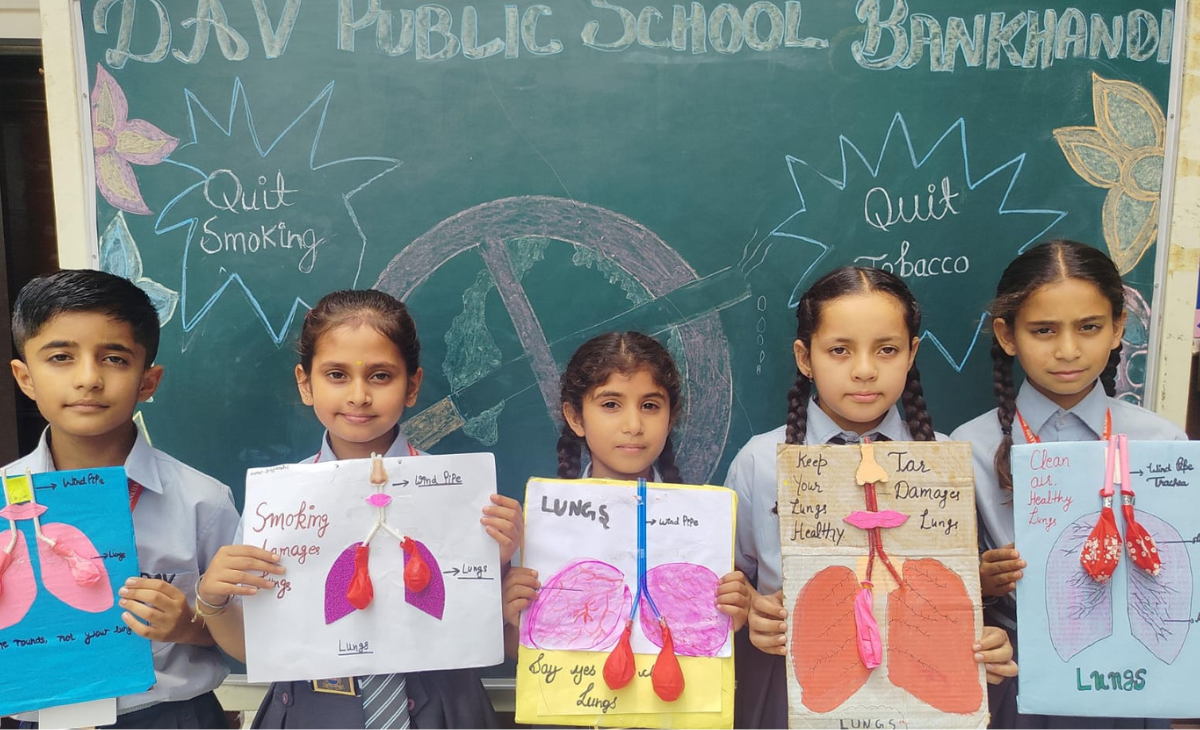 DAV Public School, Bankhandi Raises Strong Voice Against Tobacco