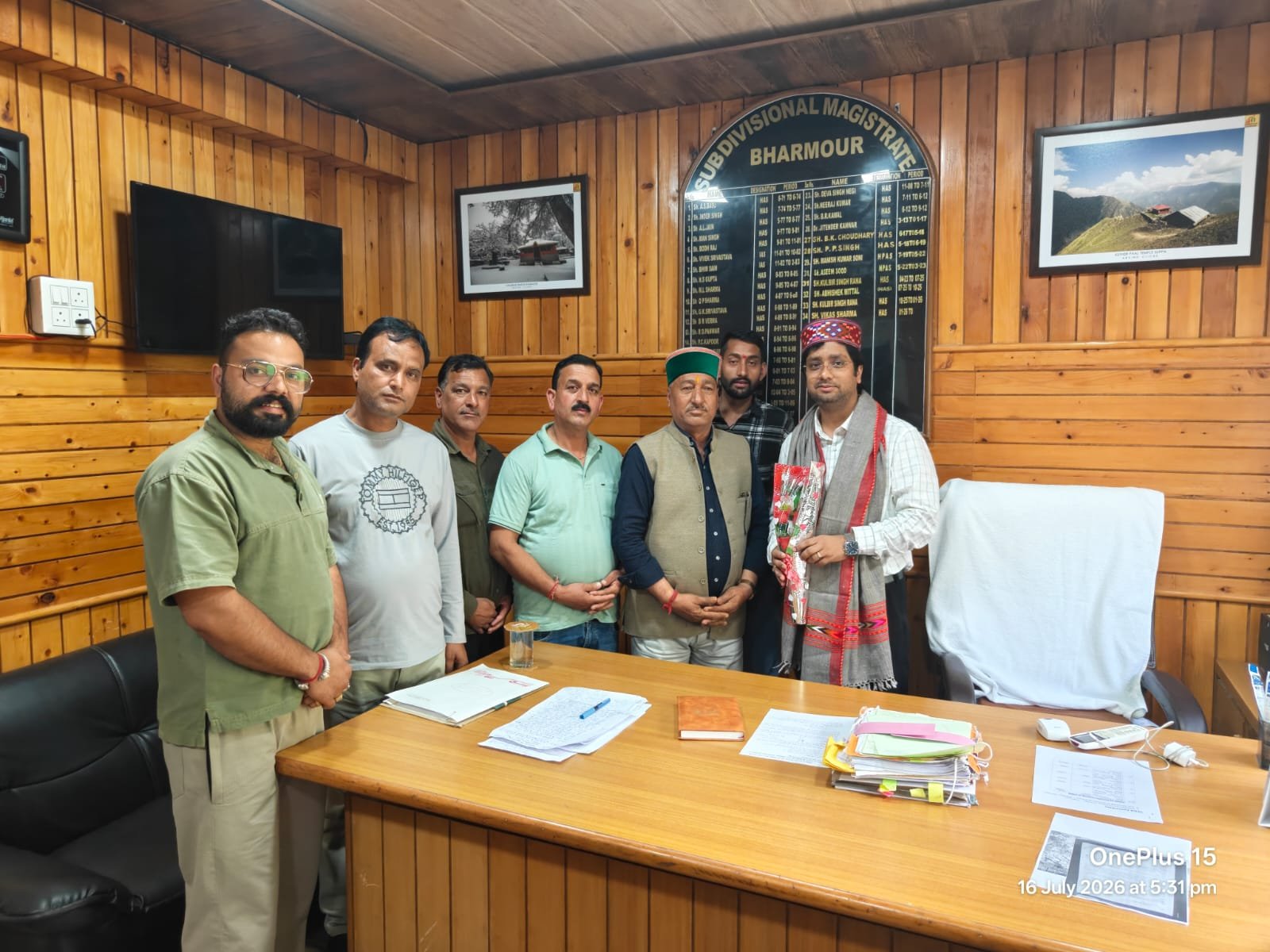 Chaurasi Trade Association Welcomes Newly Appointed SDM Ajay Kumar in Bharmour
