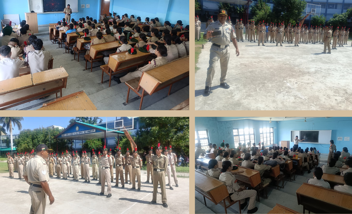 NCC Cadets Attend Awareness and Institutional Training Session at Government Arya Degree College, Nurpur