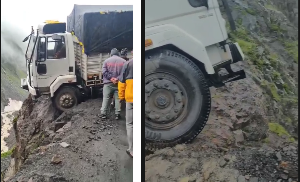 Major Accident Averted at Sach Pass, Truck Rescued Safely