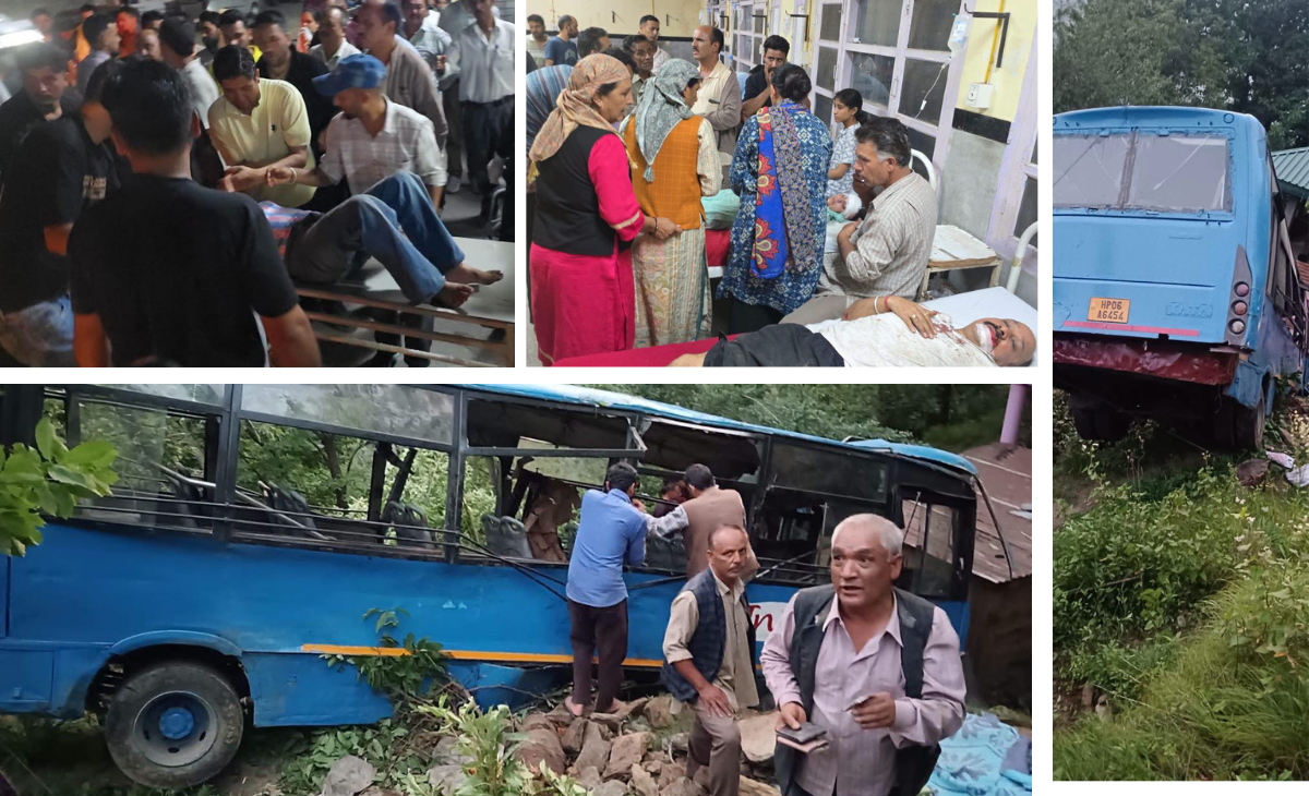 Two K*illed, Several Injured as HRTC Bus Meets with Accident in Shimla’s Rampur