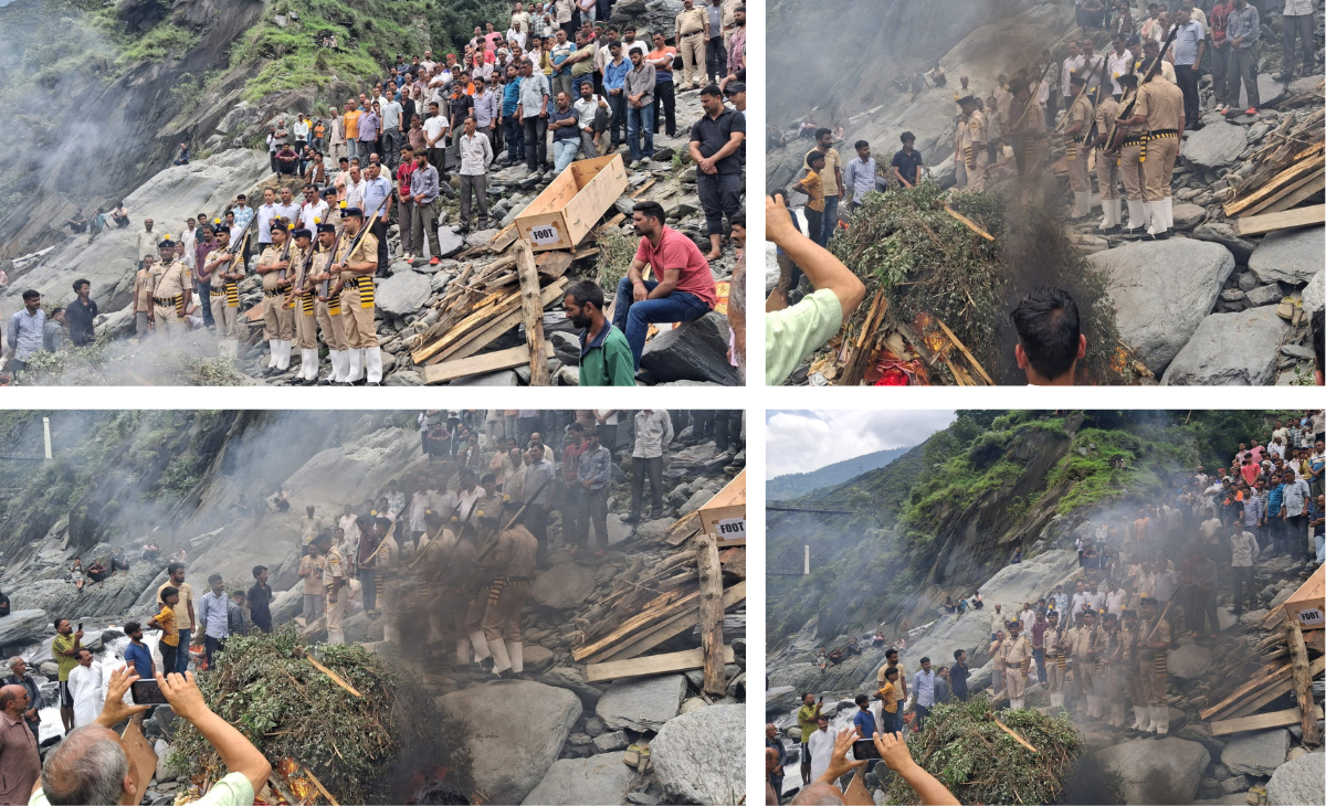 Tragedy in Bharmour: Four Pyres Lit Together, Police Constable Honored with State Salute