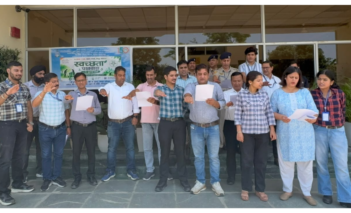 ‘Swachhta Pakhwada’ Concludes at Kangra Airport with Active Participation
