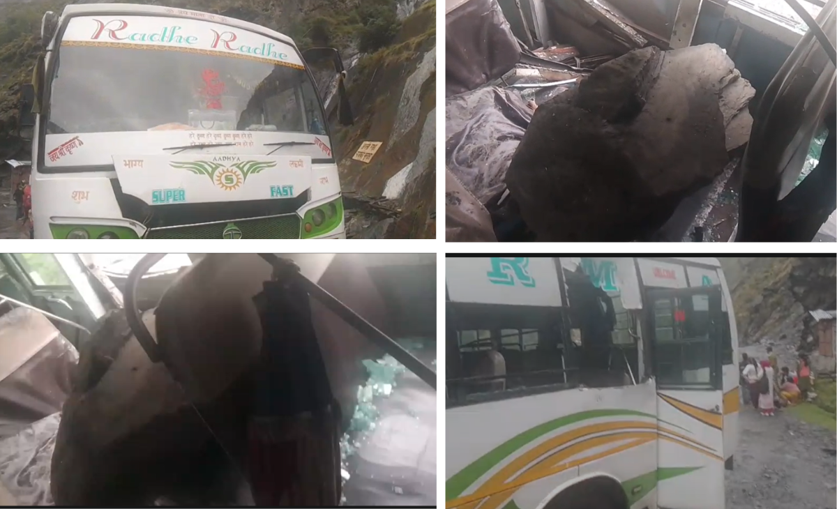 Chamba–Bharmour Road Tragedy: One Dead, Four Injured as Rocks Fall on Bus