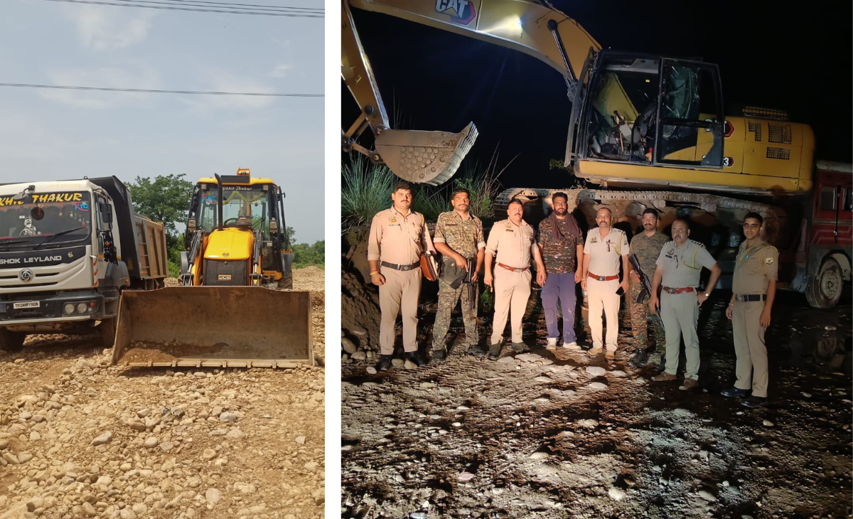 Major Police Action Against Illegal Mining in Nurpur District
