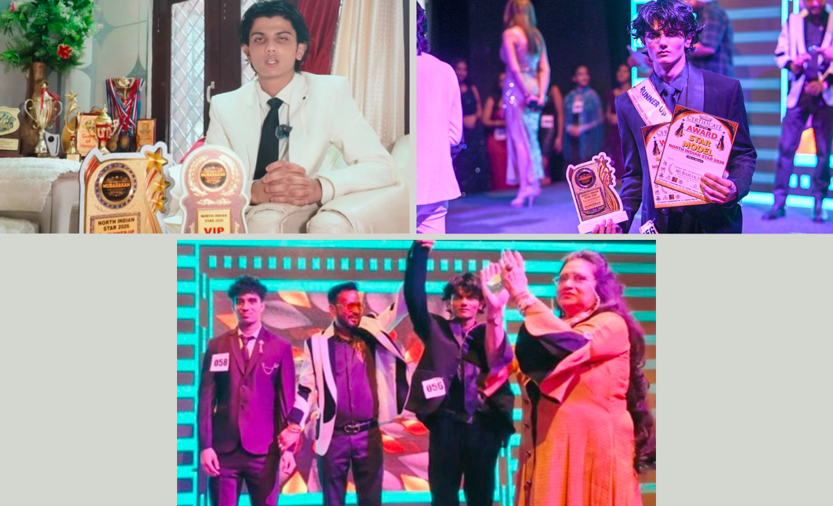 Sundernagar’s Aarav Thakur Shines as First Runner-Up at North Indian Star Competition