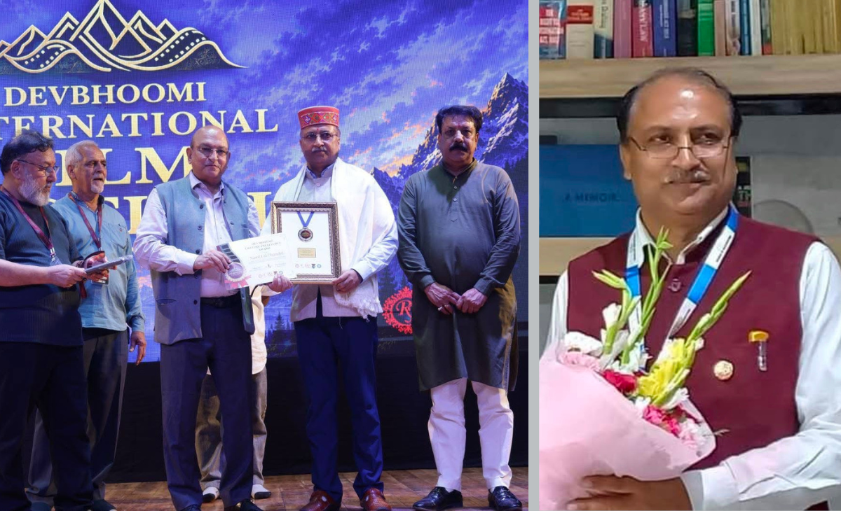 Senior Architect Nand Lal Chandel’s Lifetime of Architectural Excellence Recognised at Mandi International Film Festival