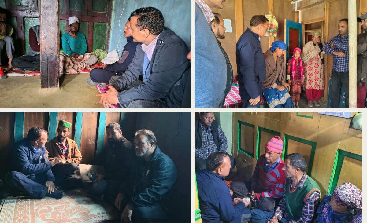 Administrative Team Visits Accident-Affected Families in Pangi’s Sach Sub-Tehsil