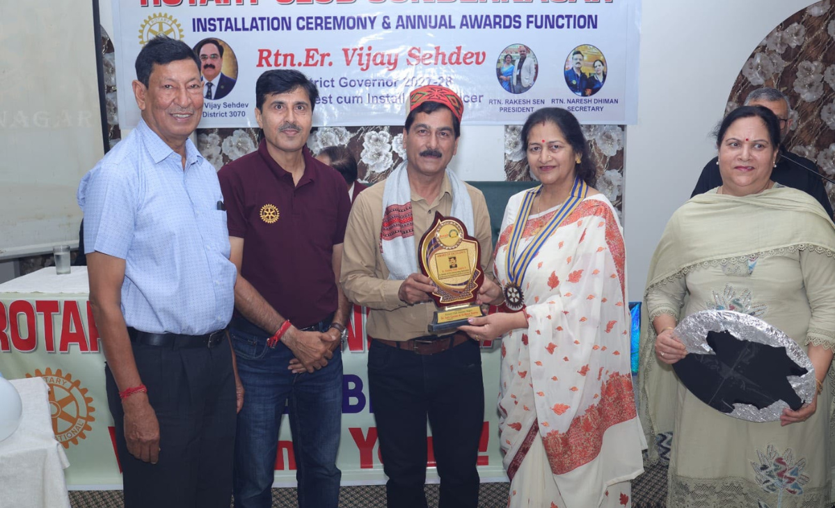 Four Decades of Cultural Commitment Earn Kuldeep Guleria Rotary Honour