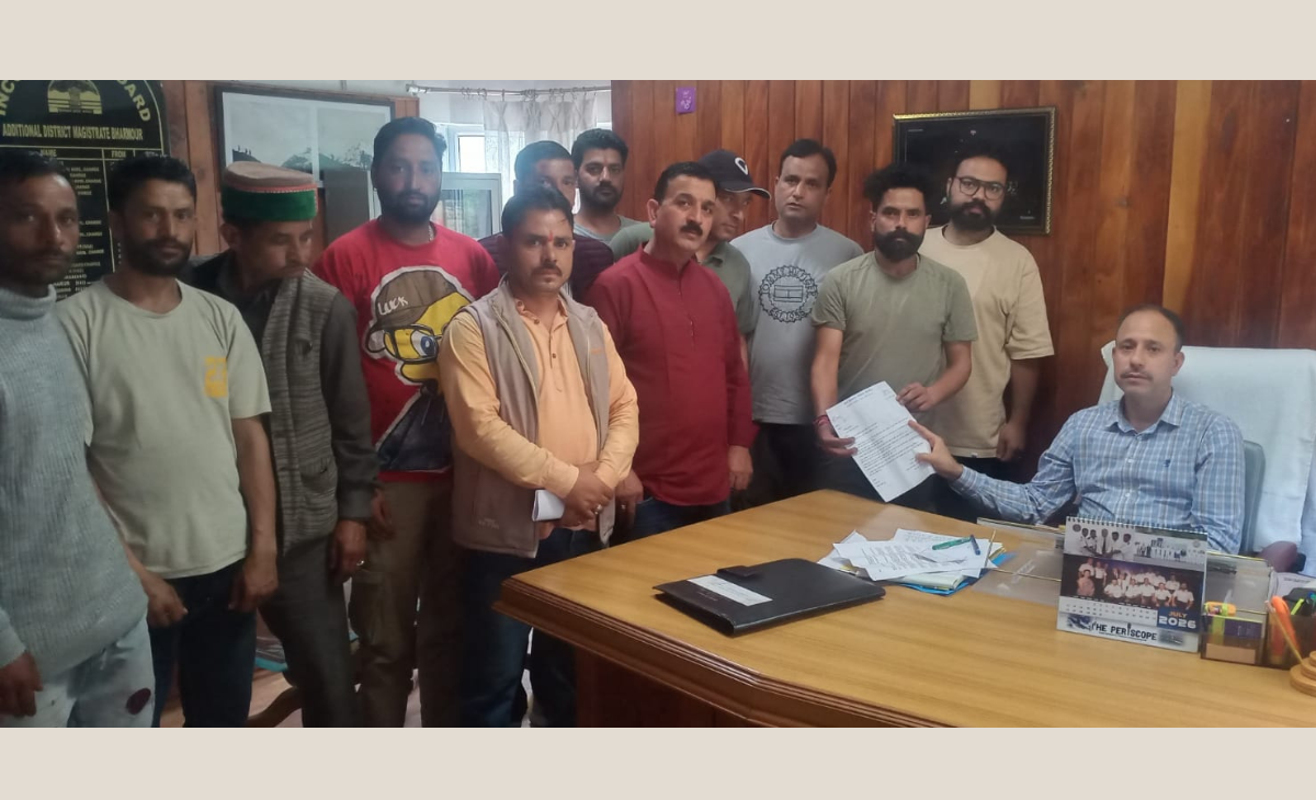 Bharmour Traders Submit Memorandum to CM for Smooth Conduct of Manimahesh Yatra
