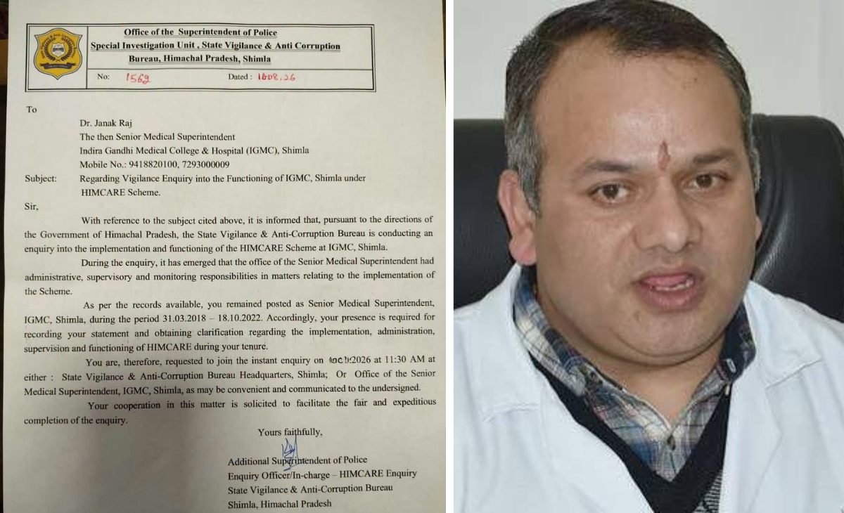 Himcare Probe Widens: After Sudhir Sharma, Vigilance Summons Dr Janak Raj