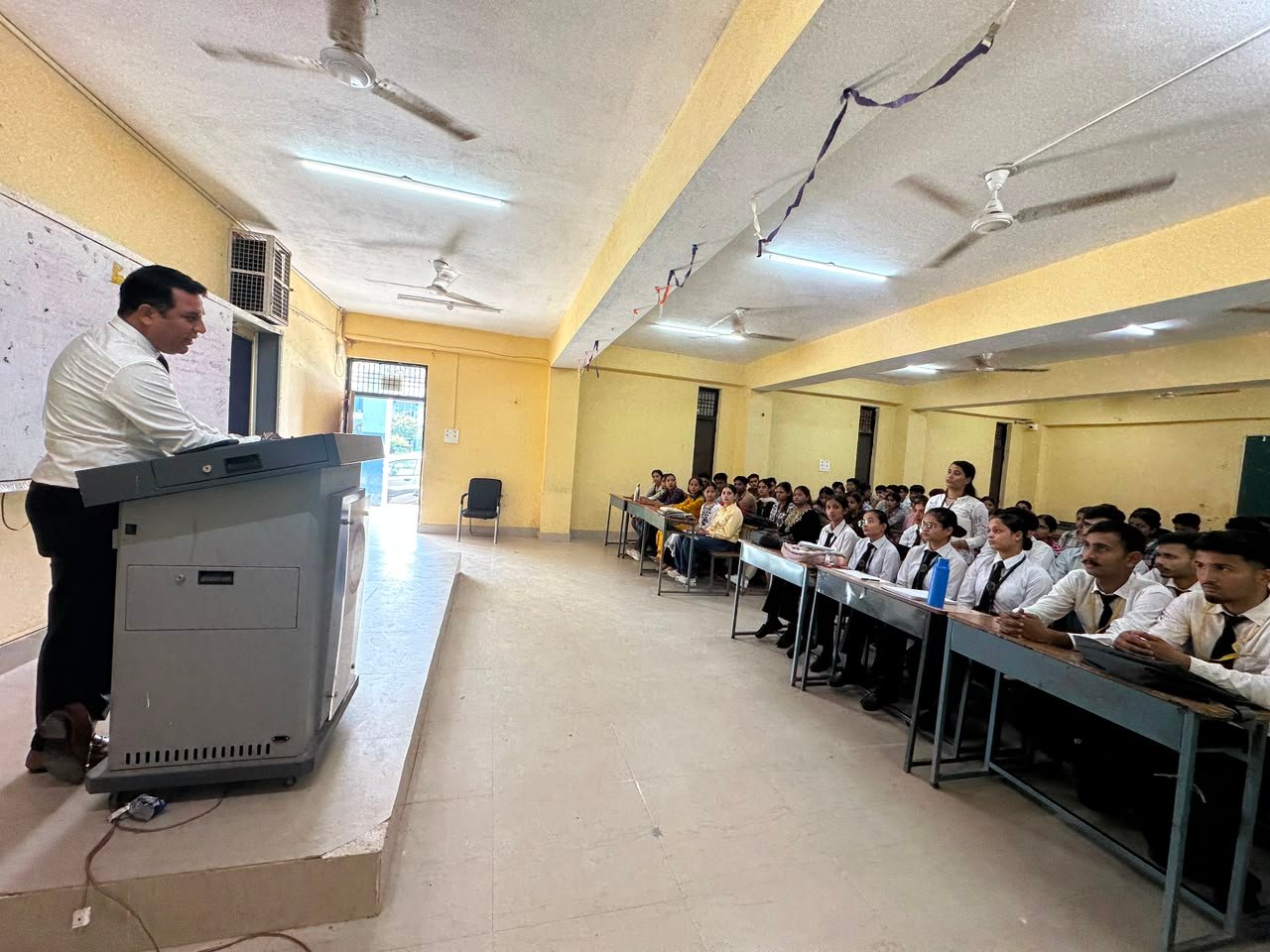 Special Lecture at Government Arya College: Practical Career Insights for Hospitality Students