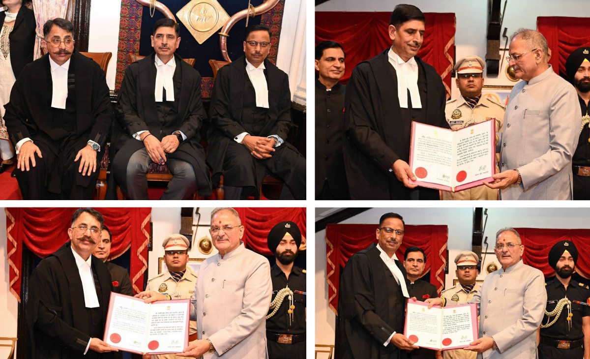 Himachal High Court Gets Three New Judges; Chirag Bhanu Singh Sworn In as Judge, Bhupesh Sharma and Yogesh Jaswal as Additional Judges