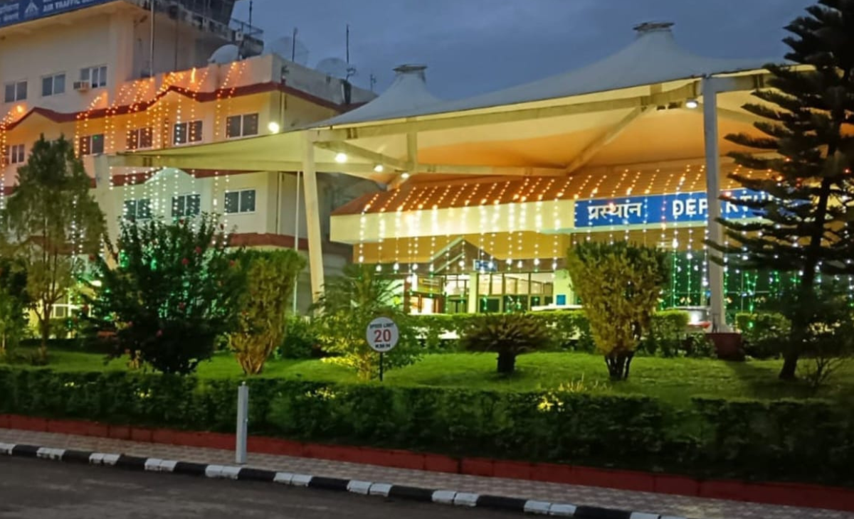Kangra Airport Decked in Tricolor for Independence Day & 150 Years of Vande Mataram