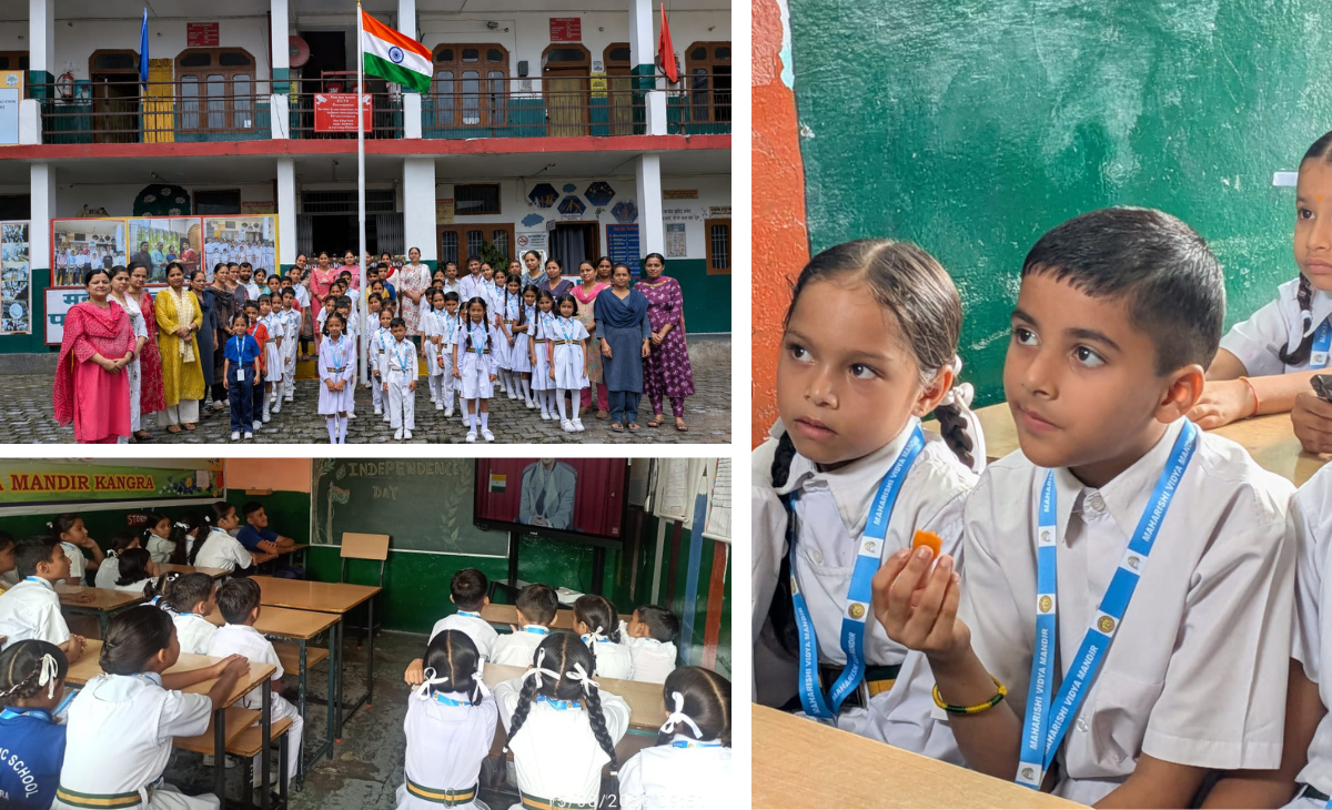 Independence Day Celebrated with Patriotic Fervor at Maharishi Vidya Mandir, Kangra