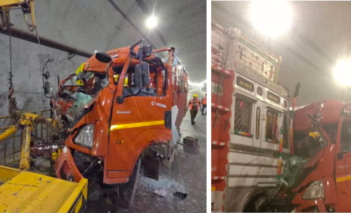 Four K*illed as Two Trucks Collide Inside Hanogi Tunnel
