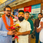 Anurag Thakur Receives Grand Welcome at Gaggal Airport, to Attend Former Employees’ Conference in Dharamshala
