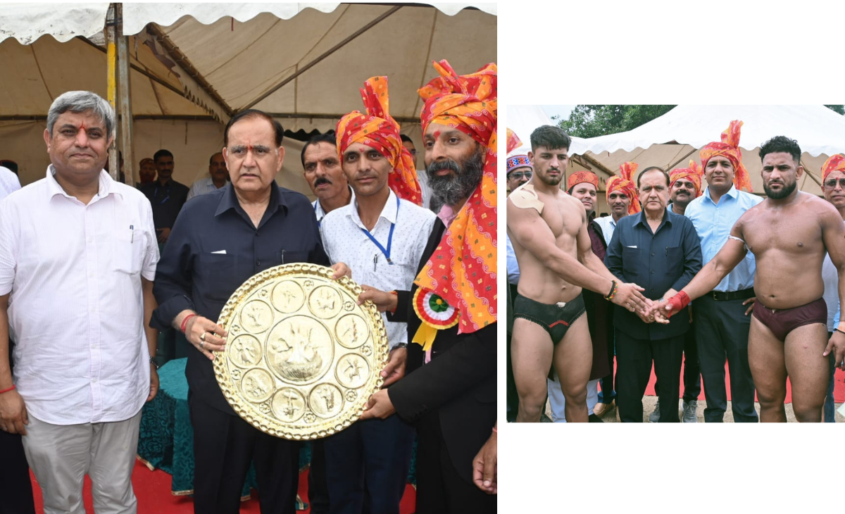 Wrestling Contest at Minjar Fair: Speaker Kuldeep Singh Pathania Encourages Young Wrestlers