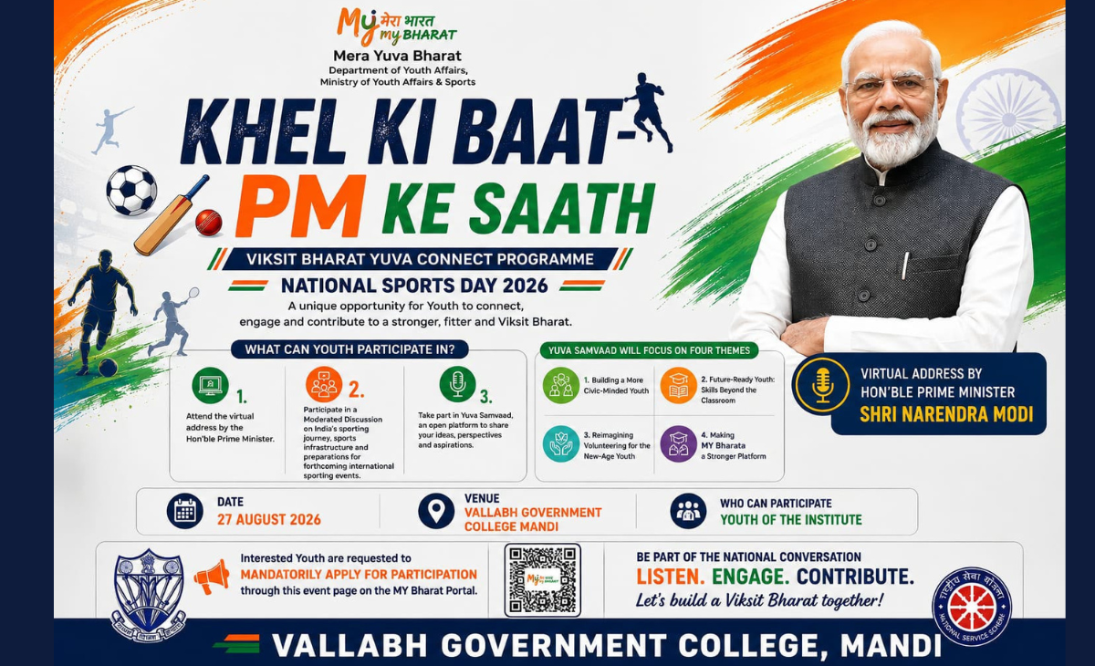 Mandi College to Host National-Level ‘Khelo India Samvaad’ on August 27
