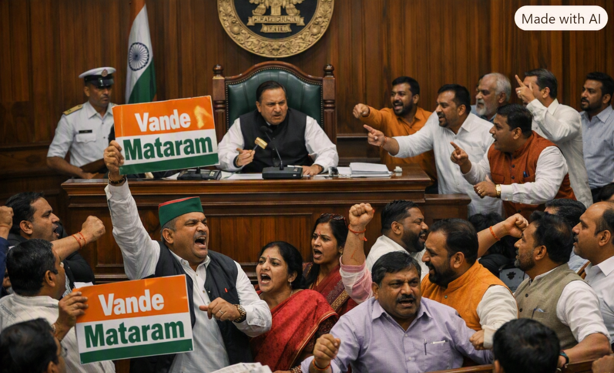 Vande Mataram Row Continues Into Day Two, Assembly Business Takes Back Seat