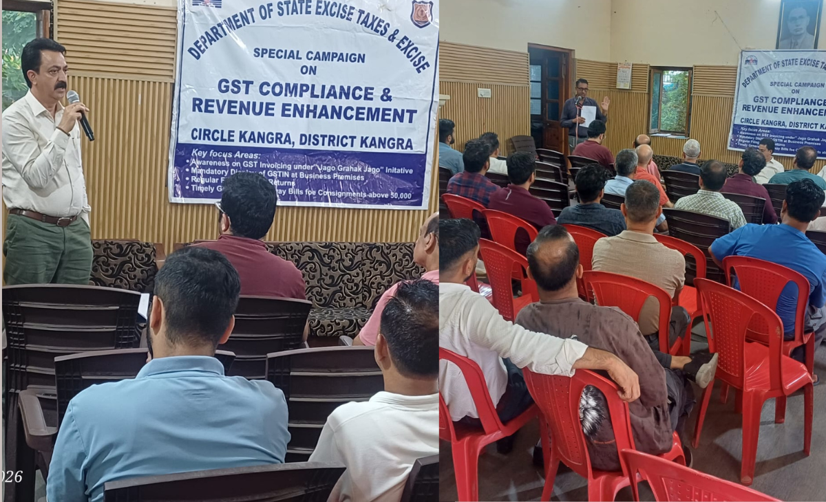 GST Awareness Programme Held at Kangra, Officials Engage Directly with Local Taxpayers