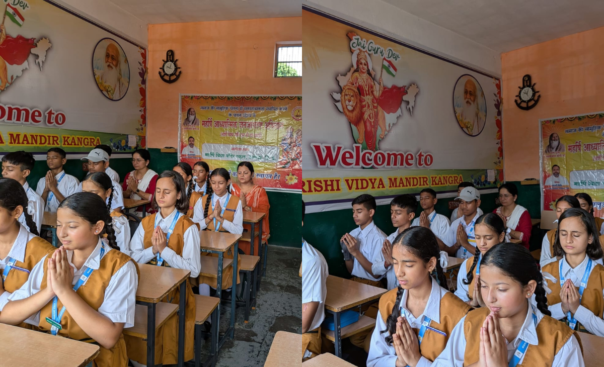 Maharishi Vidya Mandir, Kangra Celebrates Chairman Brahmachari Girish Ji’s Birthday with Spiritual Awakening Programme