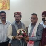 Delegation Led by Sanjay Guleria Meets MP Anurag Thakur, Seeks Approval for 90 km National Highway