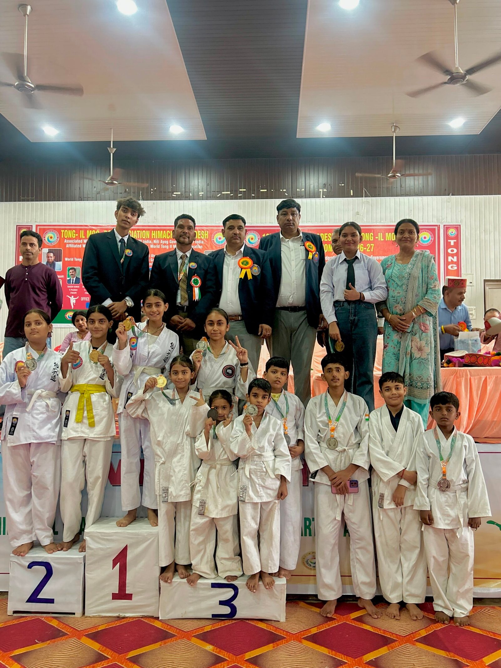 Kangra Players Shine at State-Level Tong-Il-Moo-Do Championship