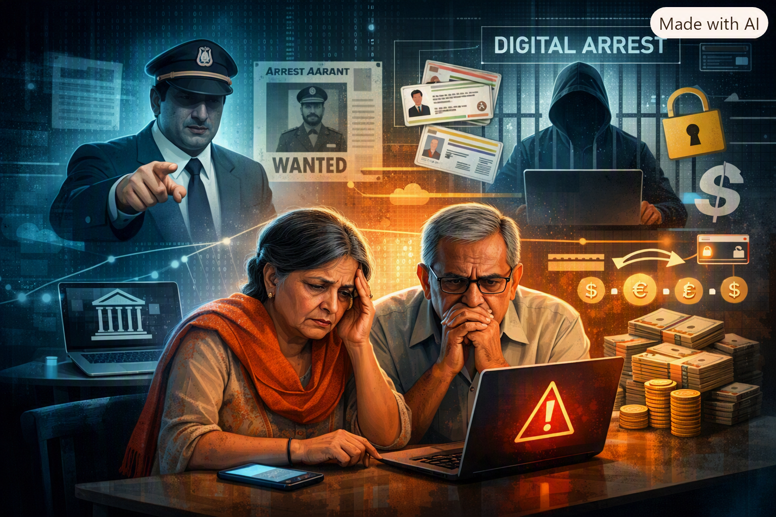 Nalagarh couple lose Rs 72.10 lakh in ‘digital arrest’ scam despite bank manager’s warning