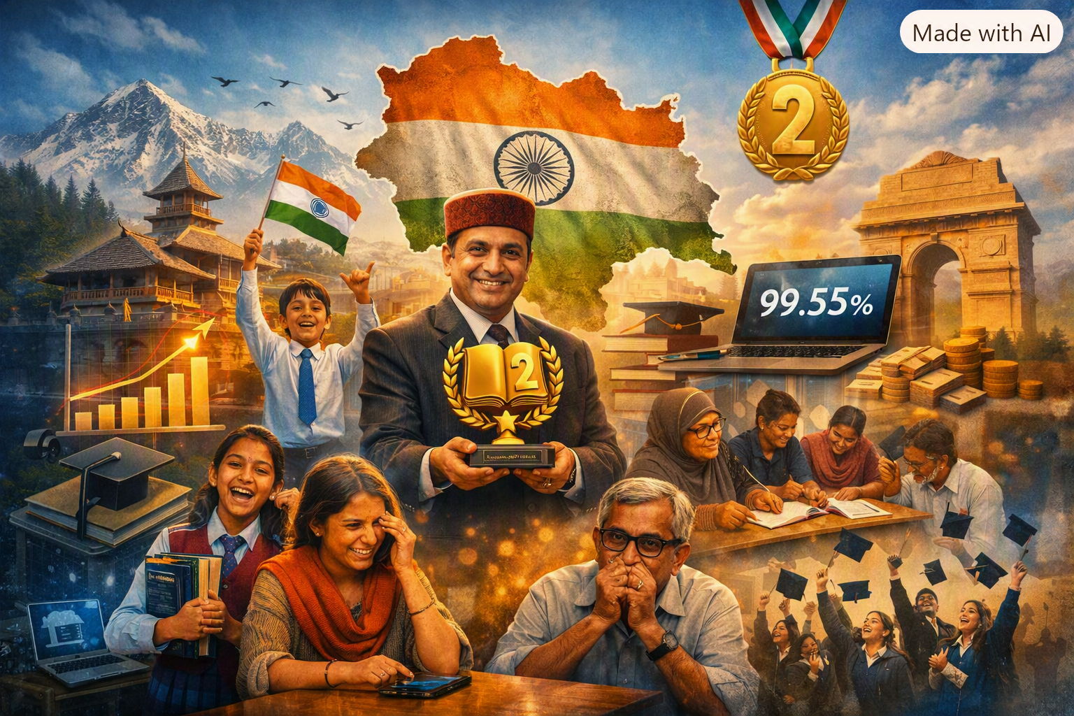 Himachal records 99.55% literacy, ranks second in India