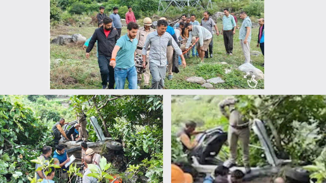 Four K*illed, One Injured as Car Plunges into Gorge on NH-305 in Kullu’s Ani