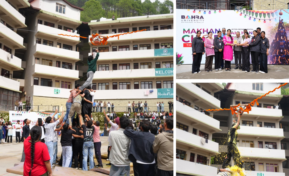 Dahi Handi Festival Celebrated at Bahra University on Janmashtami