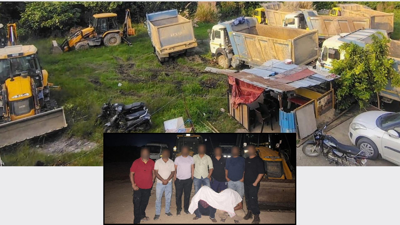 Nurpur Police Seize Heavy Machinery in Crackdown on Illegal Mining