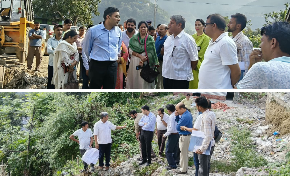 MLA Neeraj Nayyar Inspects Multi‑Storey Parking Project at Old Bus Stand