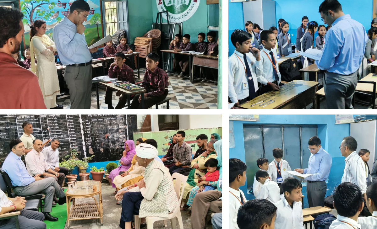 DC Mukesh Repswal Inspects Schools in Kolka Area; Interacts with Students and Guides Teachers