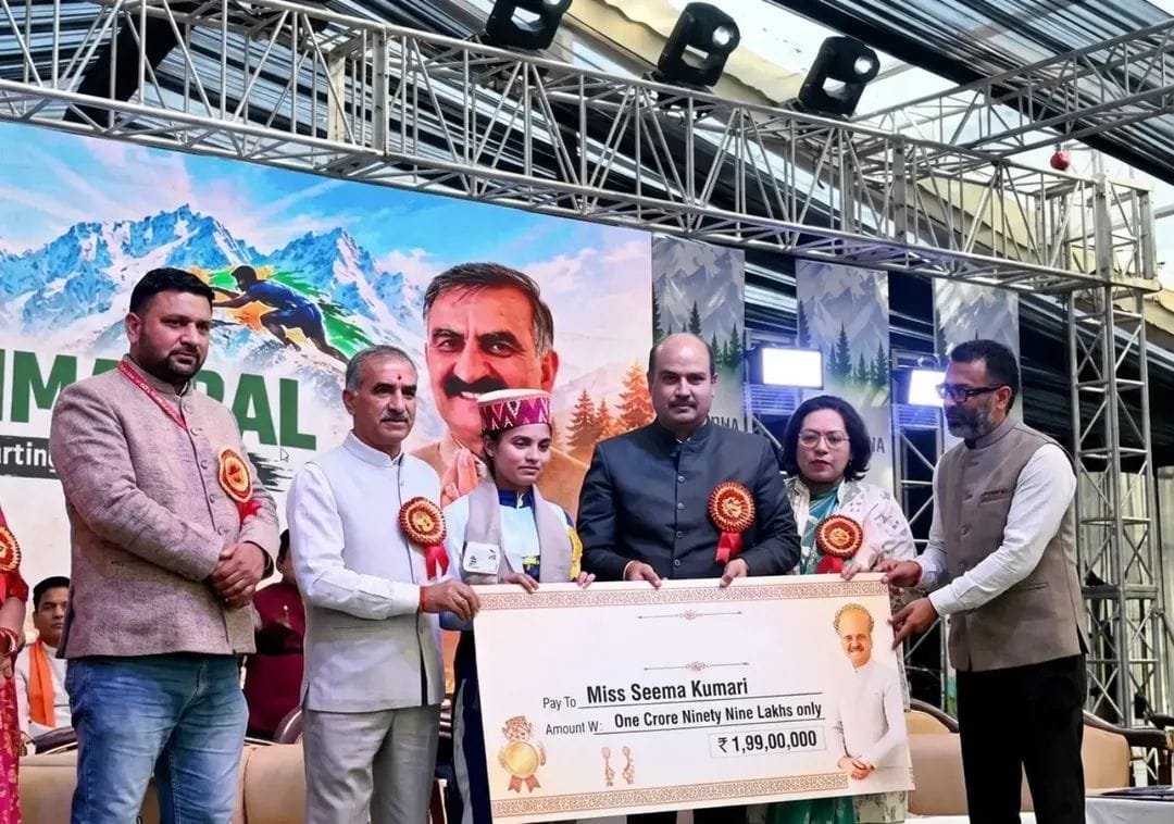 Chamba’s Seema Kumari Receives ₹1.99 Crore Reward from Chief Minister for Asian Games Bronze