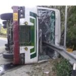 Six Injured as HRTC Bus Overturns Near Kullu Police Lines