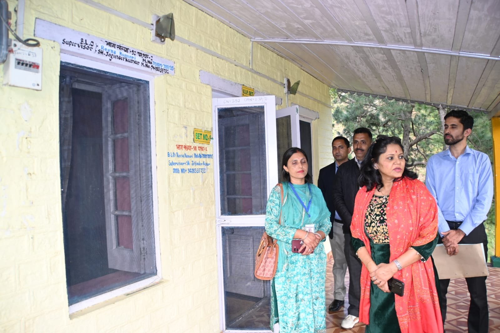 CEO Nandita Gupta Inspects Polling Stations in Sahu Sub‑Tehsil