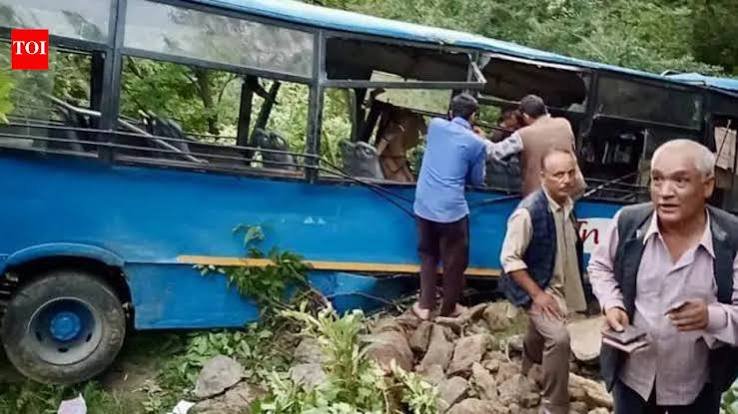 HRTC Bus Plunges into Gorge in Rampur, One Dead; Several Injured