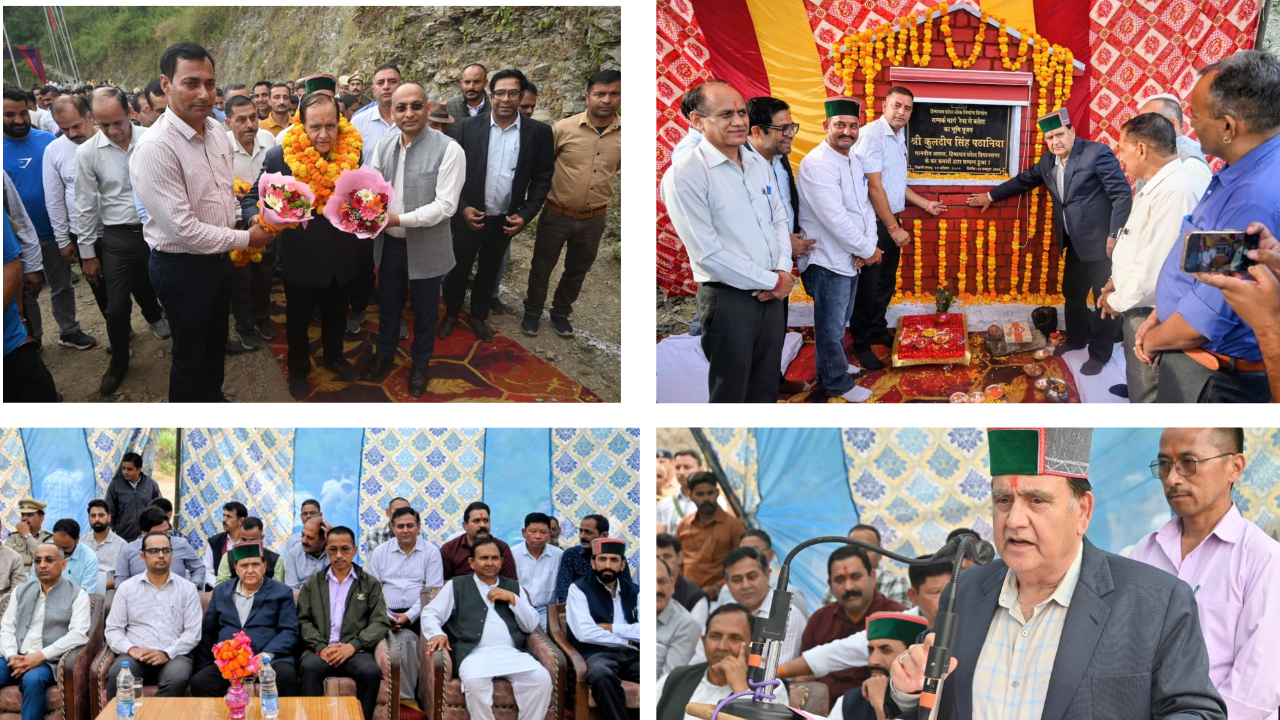Speaker Kuldeep Singh Pathania Lays Foundation Stones for Magnyui–Rudba and Raina–Balera Link Roads
