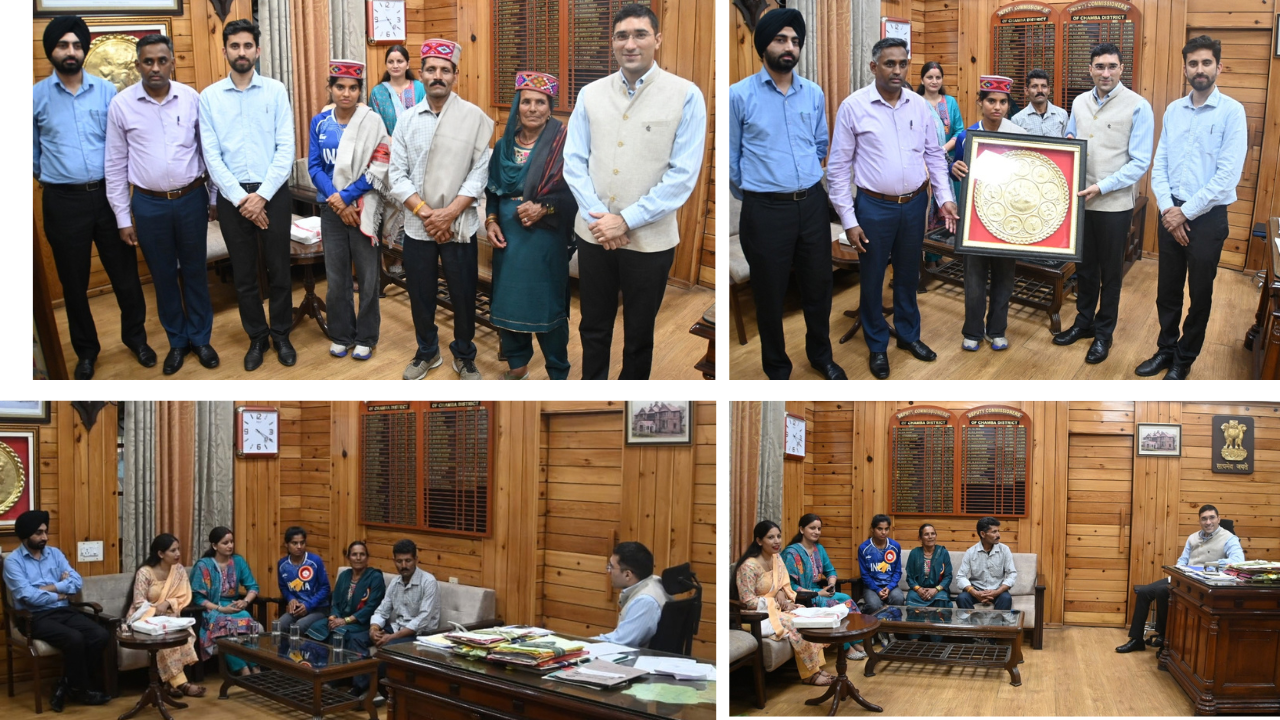 DC Mukesh Repswal Felicitates Asian Games Medalist Seema, Calls Her Inspiration for Youth