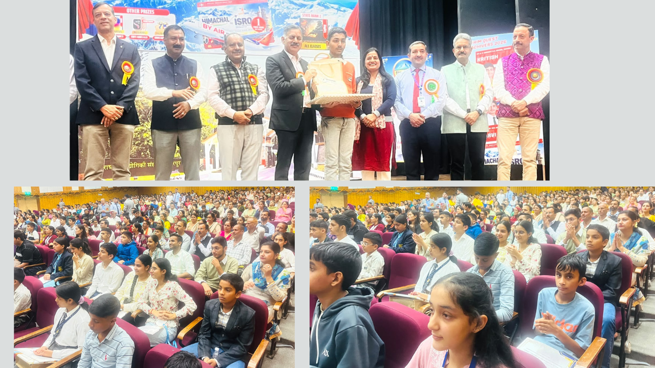 Cabinet Minister Rajesh Dharmani Felicitates Him Quest Toppers at NIT Hamirpur