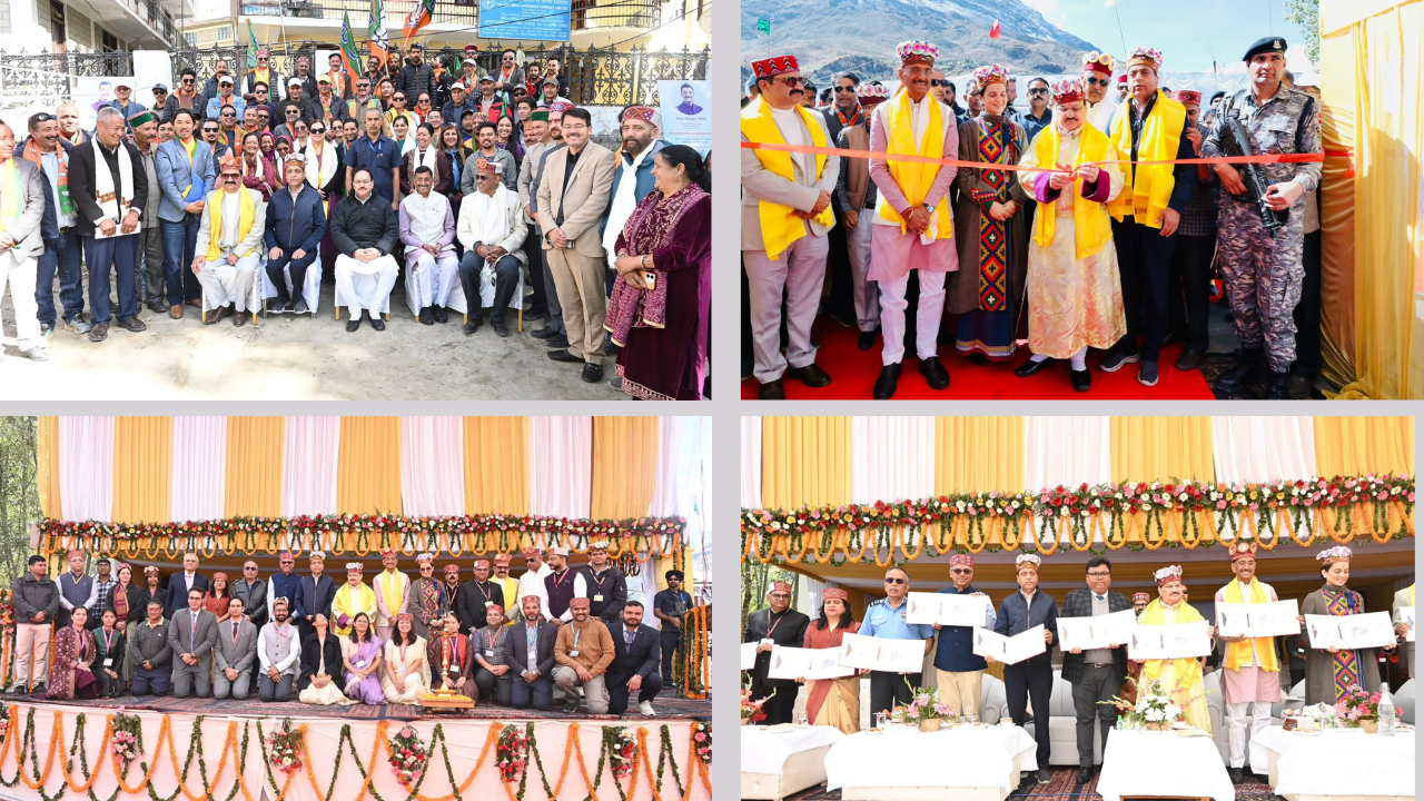JP Nadda Lays Foundation Stone of ICMR High-Altitude Research Centre at Keylong